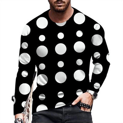 Ανδρικό μακρυμάνικο μπλουζάκι μόδας και casual