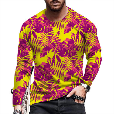 Ανδρικό μακρυμάνικο μπλουζάκι μόδας και casual