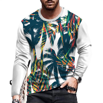 Ανδρικό μακρυμάνικο μπλουζάκι μόδας και casual