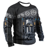 Proljetna i jesenska tanka prozračna muška majica dugih rukava, uska prozračna majica s printom