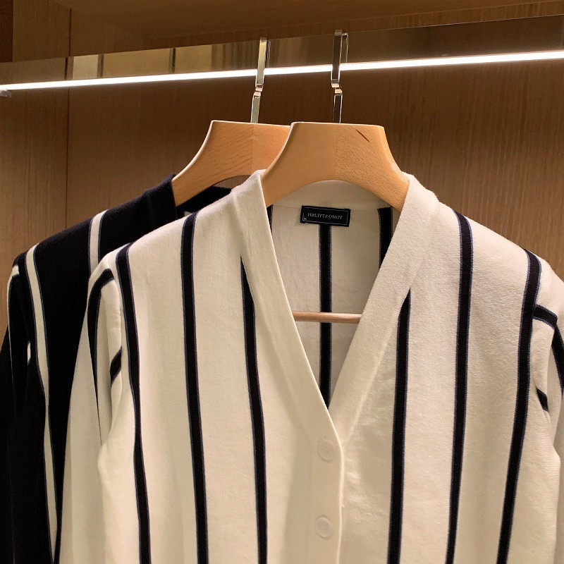 Kampsunid Meeste Euroopa stiilis kudumine Meeste Paarirõivad Soojad Lihtsad Kõik sobivad Ulzzang Populaarne vabaaja tänavarõivad Triibuline Retro