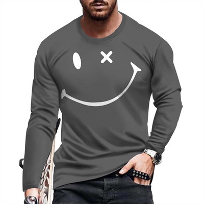 Ανδρικό μακρυμάνικο μπλουζάκι μόδας και casual