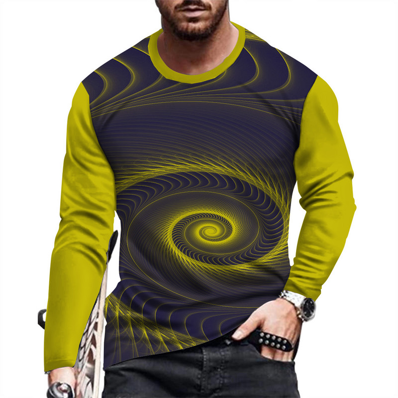 Pavasario ir rudens vyriški marškinėliai ilgomis rankovėmis