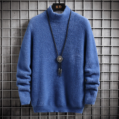 Kampsun, Meeste 2022. aasta talvine naaritsast kašmiirist pulloverid vabaaja kaelaga Pehme soe džemper, sügisene mohäärist kampsun, pull