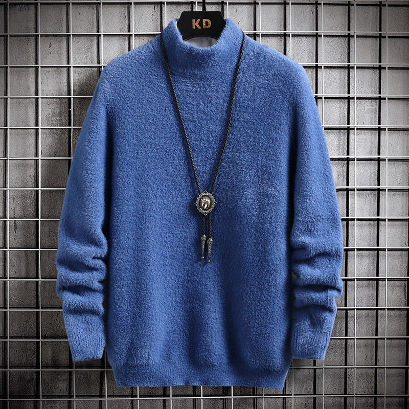 Kampsun, Meeste 2022. aasta talvine naaritsast kašmiirist pulloverid vabaaja kaelaga Pehme soe džemper, sügisene mohäärist kampsun, pull