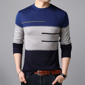 Bränd Meeste Pullover Kampsun Meeste Kootud Jersey Triibuline O-kraega kampsunid Meeste kudumid Riided Meeste vabaajarõivad MZL053