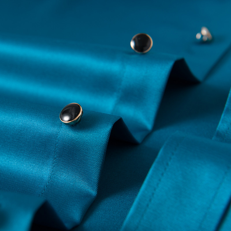 Meeste peotantsu teemantnööbitav kleit-särk ilma taskuta pikkade varrukatega, kergelt veniv, siledad kortsudeta vabaaja särgid