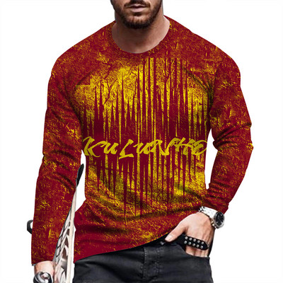 Proljetna i ljetna muška moda i ležerna majica dugih rukava