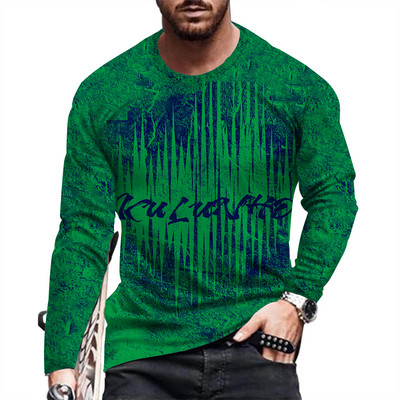 Proljetna i ljetna muška moda i ležerna majica dugih rukava