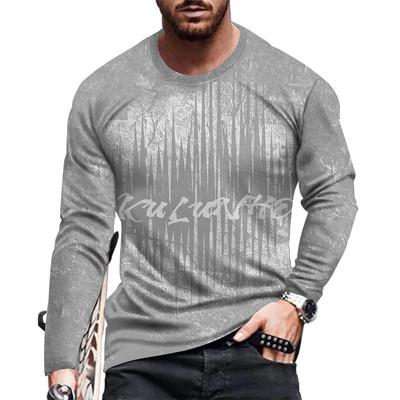 Proljetna i ljetna muška moda i ležerna majica dugih rukava