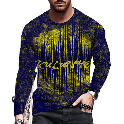 Proljetna i ljetna muška moda i ležerna majica dugih rukava