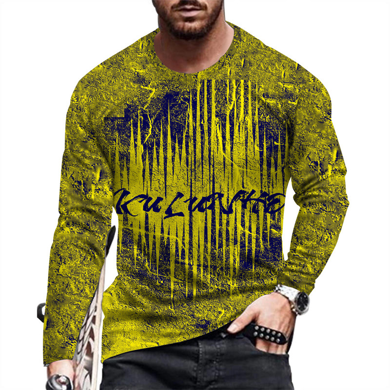 Proljetna i ljetna muška moda i ležerna majica dugih rukava