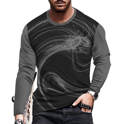 Ανδρικό μακρυμάνικο μπλουζάκι μόδας και casual