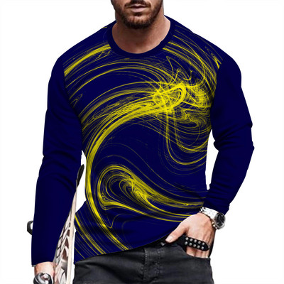 Ανδρικό μακρυμάνικο μπλουζάκι μόδας και casual