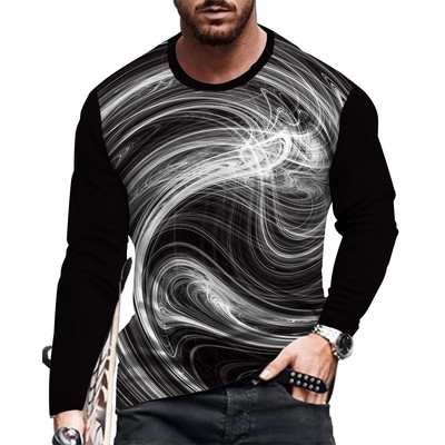 Ανδρικό μακρυμάνικο μπλουζάκι μόδας και casual