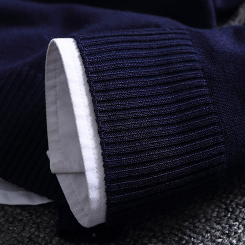 Meeste kampsunid 2023 Sügis-talv Uus kootud kampsun Meeste pikkade varrukatega triibulised kampsunid Solid Slim Fit Meeste Pullover Sueter Hombre