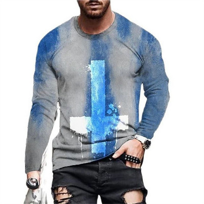 Vintage Animal Lion 3D Print Suvine Meeste Ümarkaelus T-särk vabaaja pikkade varrukatega Suuremõõtmeline T-särk Moodne pullover Meeste rõivad