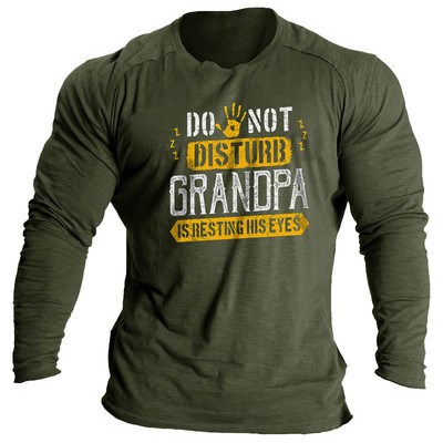 Vintage ανδρικά μπλουζάκια Φθινοπωρινά ρούχα διασκεδαστικά γράμματα εκτύπωσης Ρούχα με μακρυμάνικο λαιμόκοψη Μπλούζες casual γυμναστικής για ανδρικά πουκάμισα μπλουζάκια