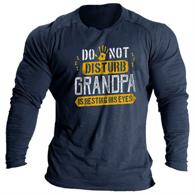 Vintage ανδρικά μπλουζάκια Φθινοπωρινά ρούχα διασκεδαστικά γράμματα εκτύπωσης Ρούχα με μακρυμάνικο λαιμόκοψη Μπλούζες casual γυμναστικής για ανδρικά πουκάμισα μπλουζάκια