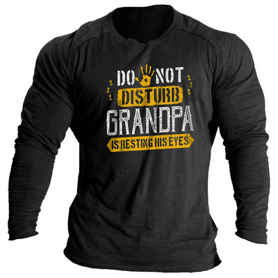 Vintage ανδρικά μπλουζάκια Φθινοπωρινά ρούχα διασκεδαστικά γράμματα εκτύπωσης Ρούχα με μακρυμάνικο λαιμόκοψη Μπλούζες casual γυμναστικής για ανδρικά πουκάμισα μπλουζάκια