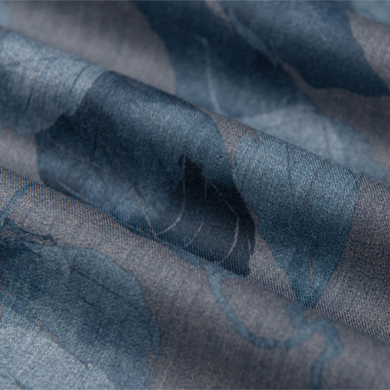 Regular Fit Bamboo Fiber Business sotsiaalne kleit meestele Meestele Lilletrükiga vabaaja särgid pikkade varrukatega veniv mood