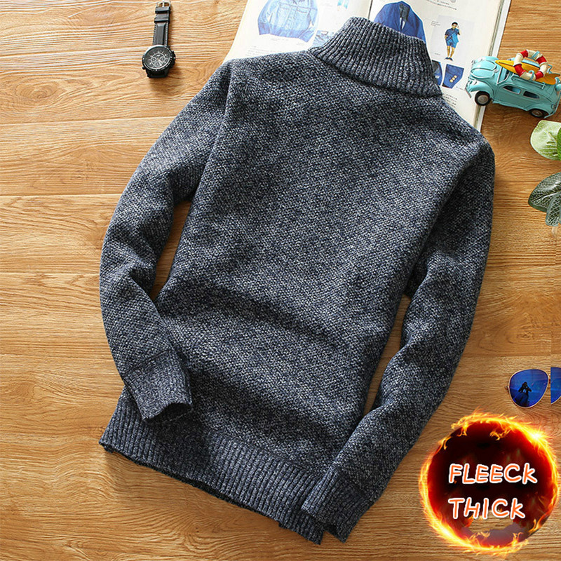 Φθινοπωρινό Χειμώνα Ζεστή Ζακέτα Ανδρικά Πουλόβερ Fleece Μπουφάν Ανδρικά Πλεκτά Πλεκτά Πουλόβερ Χονδρή Ζακέτα Ανδρικά Παλτό