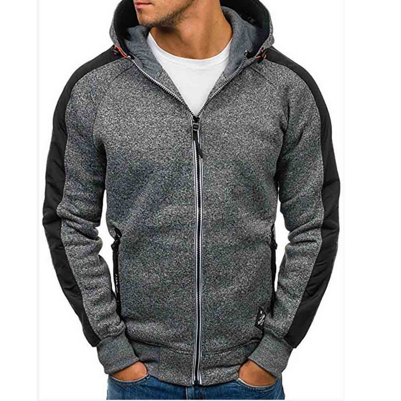 Meeste uus moebränd vabaaja pullover Kapuutsiga kampsun Meeste vabaaja sportlik žakaarkampsun fliiskardigan kapuutsiga kampsun