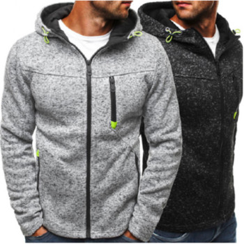 Νέα μάρκα Jacquard Hoodie Fleece Ζακέτα με κουκούλα Ανδρικά φούτερ πουλόβερ για ανδρικά φούτερ με κουκούλα