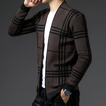 Υψηλής ποιότητας Νέα φθινοπωρινή χειμερινή μάρκα πλεκτά ζακέτες πουλόβερ Κορεατικού στυλ Slim fit ανδρικά παλτό casual μπουφάν Ανδρικά ρούχα