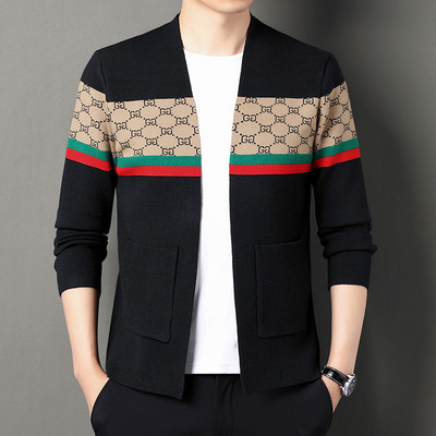 Υψηλής ποιότητας Νέα φθινοπωρινή χειμερινή μάρκα πλεκτά ζακέτες πουλόβερ Κορεατικού στυλ Slim fit ανδρικά παλτό casual μπουφάν Ανδρικά ρούχα