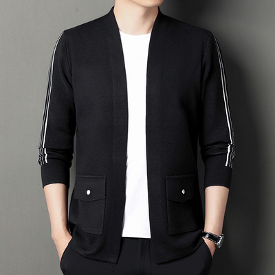 Υψηλής ποιότητας Νέα φθινοπωρινή χειμερινή μάρκα πλεκτά ζακέτες πουλόβερ Κορεατικού στυλ Slim fit ανδρικά παλτό casual μπουφάν Ανδρικά ρούχα