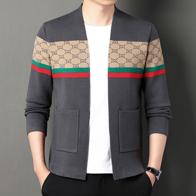 Υψηλής ποιότητας Νέα φθινοπωρινή χειμερινή μάρκα πλεκτά ζακέτες πουλόβερ Κορεατικού στυλ Slim fit ανδρικά παλτό casual μπουφάν Ανδρικά ρούχα
