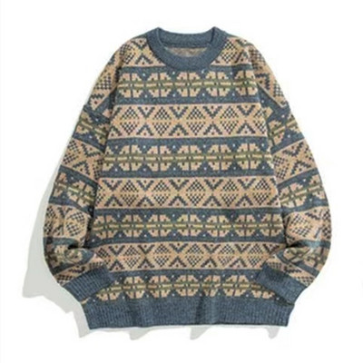 Άσχημο χριστουγεννιάτικο πουλόβερ Γυναικείο πλεκτό πουλόβερ ανδρικό Harajuku Πλεκτό πουλόβερ με σχέδιο σε σχήμα καρδιάς Vintage χειμερινά πουλόβερ με λαιμόκοψη