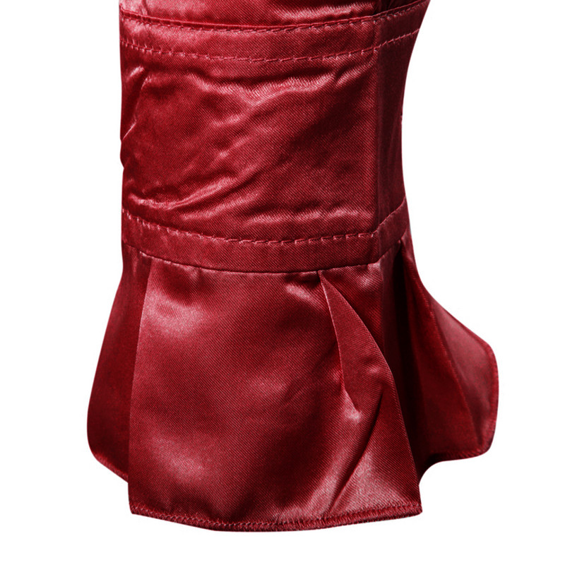 Vintažiniai 70-ųjų raukiniai marškinėliai vyrams, Viktorijos stiliaus kostiumų viršūnė, gotikinė punk retro marškinėliai Faksiniai šilkiniai kravatiniai marškinėliai Helovino