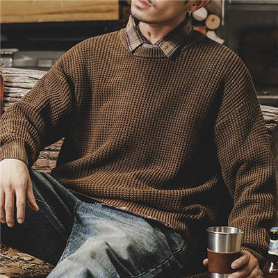 Kampsun Mantel Meeste Vaba Fit Inglismaa stiil Sügistalvine Kootud Kardigan Mantlid Meeste Mood Tänavarõivad Vintage vabaaja stiil