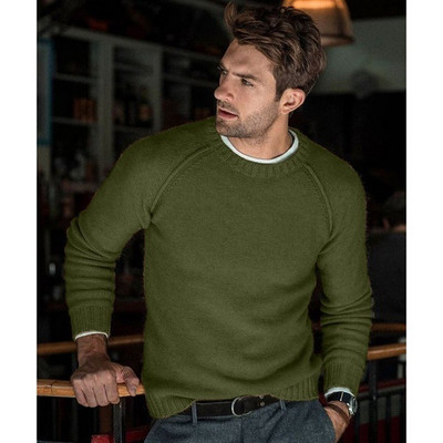 Μακρύ μανίκι Ανδρικά πουλόβερ ML XL Φθινοπωρινό Χειμερινό πουλόβερ πουλόβερ Jumper Ανδρικά με λαιμόκοψη μονόχρωμη τάση για εφήβους Νέο #myn5678