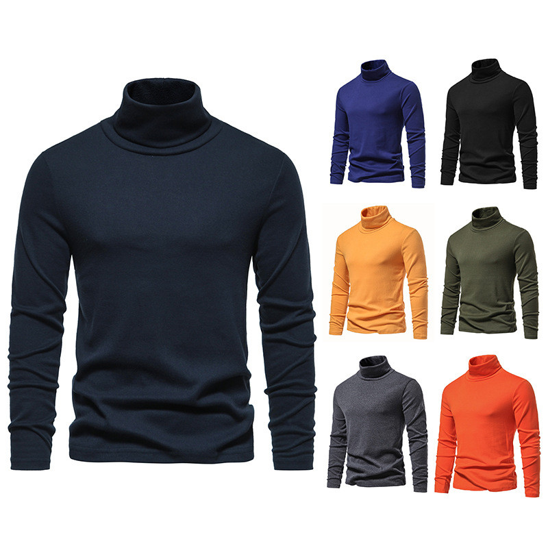 Πράσινο ζιβάγκο πουλόβερ για άντρες Μακρυμάνικο μονόχρωμο ζεστό καθημερινό πουλόβερ 2023 Ολοκαίνουργιο μαλακό ελαφρύ ανδρικό εσώρουχο