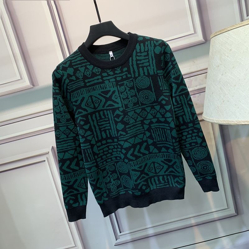 Majica kratkih rukava s geometrijskim uzorkom vrhunske kvalitete, korejska uska majica s donjim dijelom, ulična odjeća, pleteni džemper s printom slova, muška majica