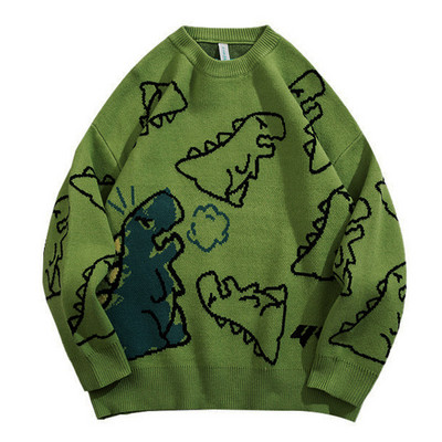 Kvaliteetne Korea mood Naiste meeste Harajuku silmkoeline kampsun riided Tänavarõivad Multifilmi pullover särk Oversize villased kampsunid