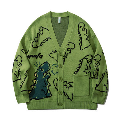 Kvaliteetne Korea mood Naiste meeste Harajuku silmkoeline kampsun riided Tänavarõivad Multifilmi pullover särk Oversize villased kampsunid