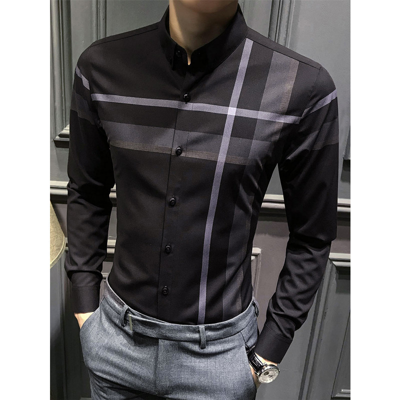 2023. aasta kevad-suvi, uued kvaliteetsed meeste särgid, ärilised vabaaja vabad, hingavad siidist siledad särgid.