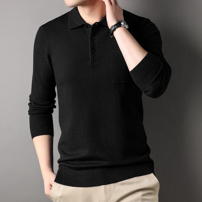 COODRONY Νέο Ανδρικό ανδρικό πουλόβερ με λαιμόκοψη με λαιμόκοψη Business Casual Μπλουζάκια Άνετα ελαστική Ποιότητα Ανδρικό Μπουφάν S6119