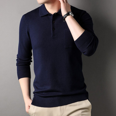 COODRONY Νέο Ανδρικό ανδρικό πουλόβερ με λαιμόκοψη με λαιμόκοψη Business Casual Μπλουζάκια Άνετα ελαστική Ποιότητα Ανδρικό Μπουφάν S6119