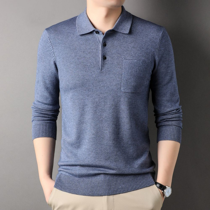 COODRONY Νέο Ανδρικό ανδρικό πουλόβερ με λαιμόκοψη με λαιμόκοψη Business Casual Μπλουζάκια Άνετα ελαστική Ποιότητα Ανδρικό Μπουφάν S6119
