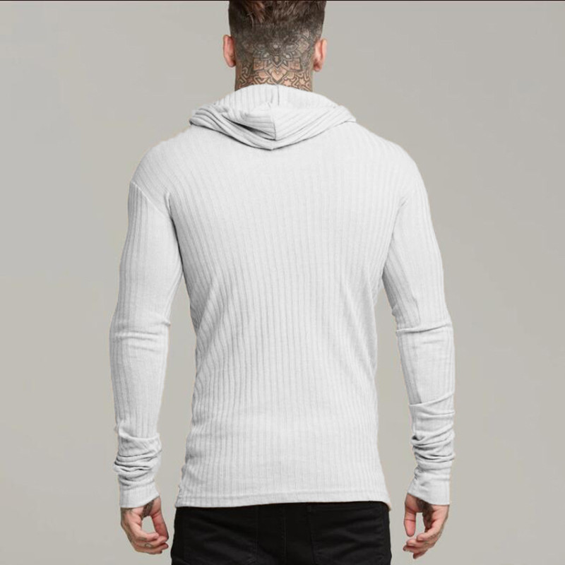 Uued kevadmoodsad kapuutsiga kampsunid Meeste vabaaja kampsunid Slim Fit sportpullover Meeste kampsun Jõusaali kudum Pull Homme