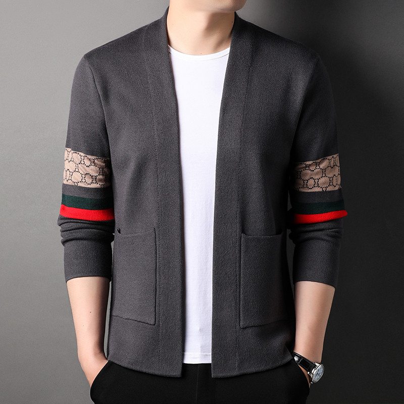 Meeste kevadsügis kvaliteetne vabaaja kardigan kudumid kampsunid/meeste Slim Fit mood Slim Fit kootud kampsun jakid S-3XL