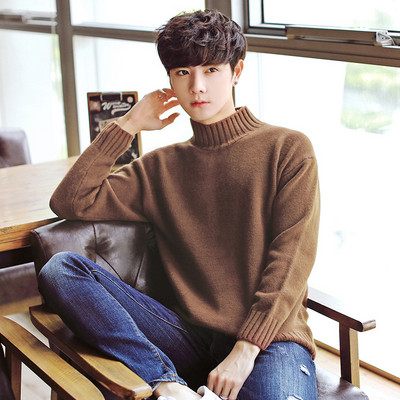 Πουλόβερ Casual Loose O λαιμόκοψη ανδρικά μαύρα εξωτερικά ενδύματα Επώνυμα πουλόβερ L-φθινοπωρινά πλεκτά χειμωνιάτικα μονόχρωμα πουλόβερ με απλό στυλ #my18