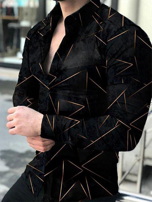 Trendy, nova modna muška košulja s jednim kopčanjem i uzorkom majica s dugim rukavima, muška odjeća, kardigan XS-8XL