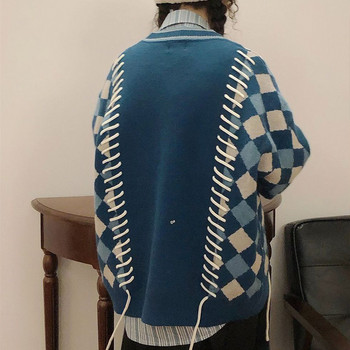 Φθινοπωρινή χειμερινή μόδα 2023 Ανδρική ζακέτα με μακρυμάνικο μπλουζάκι με λαιμόκοψη βαμβακερό ανδρικό ρετρό ανδρικά ρούχα
