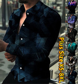 Fashion Trend Meeste särk vabaaja särgi mustriga trükitud pikkade varrukatega topid Meeste riided Klubi kardigantopsid XS-8XL